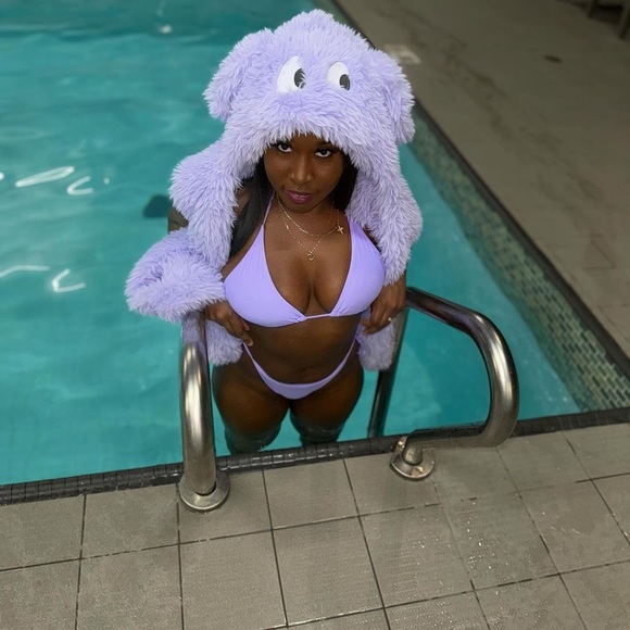 Lavender two piece swimsuit - Picture 7 of 7